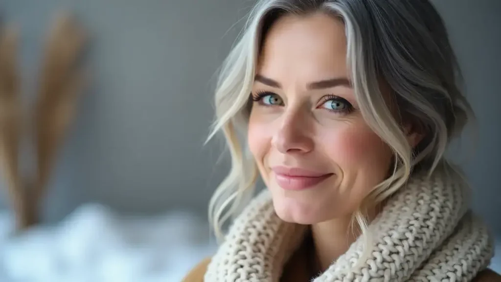 Stralend grijs haar deze winter: onze 5 make-up tips voor een chique en natuurlijke look zonder moeite
